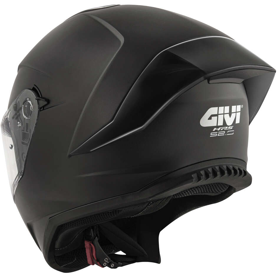 Casque intégral moto Givi 52.0 avec double visière, couleur unie, noir mat