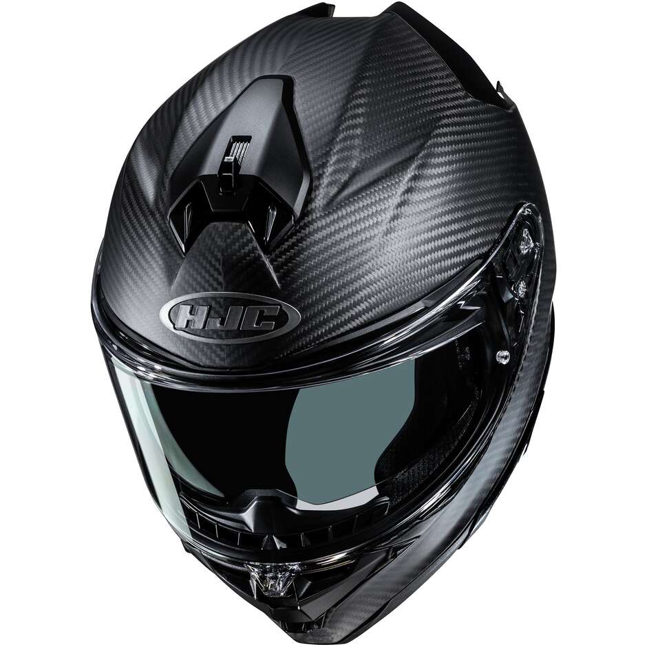 Casque intégral moto HJC F72 CARBON SOLID, noir mat