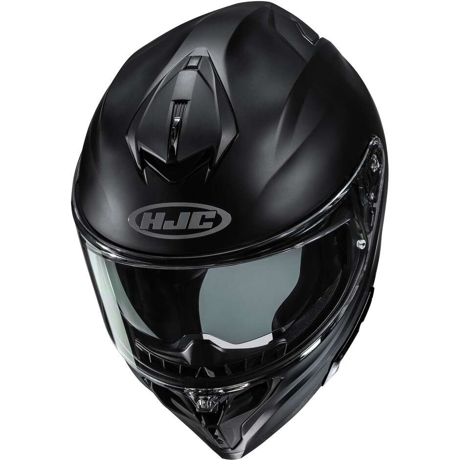 Casque intégral moto HJC i72 SOLID, noir semi-mat