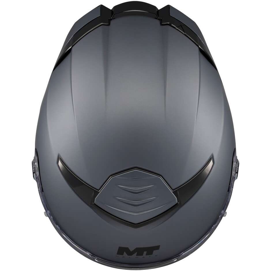 Casque intégral moto MT Helmets THUNDER 4 SV PURE A2, gris mat