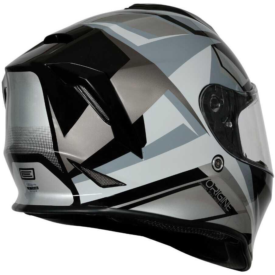 Casque intégral moto Origine DINAMO FASTER, titane noir