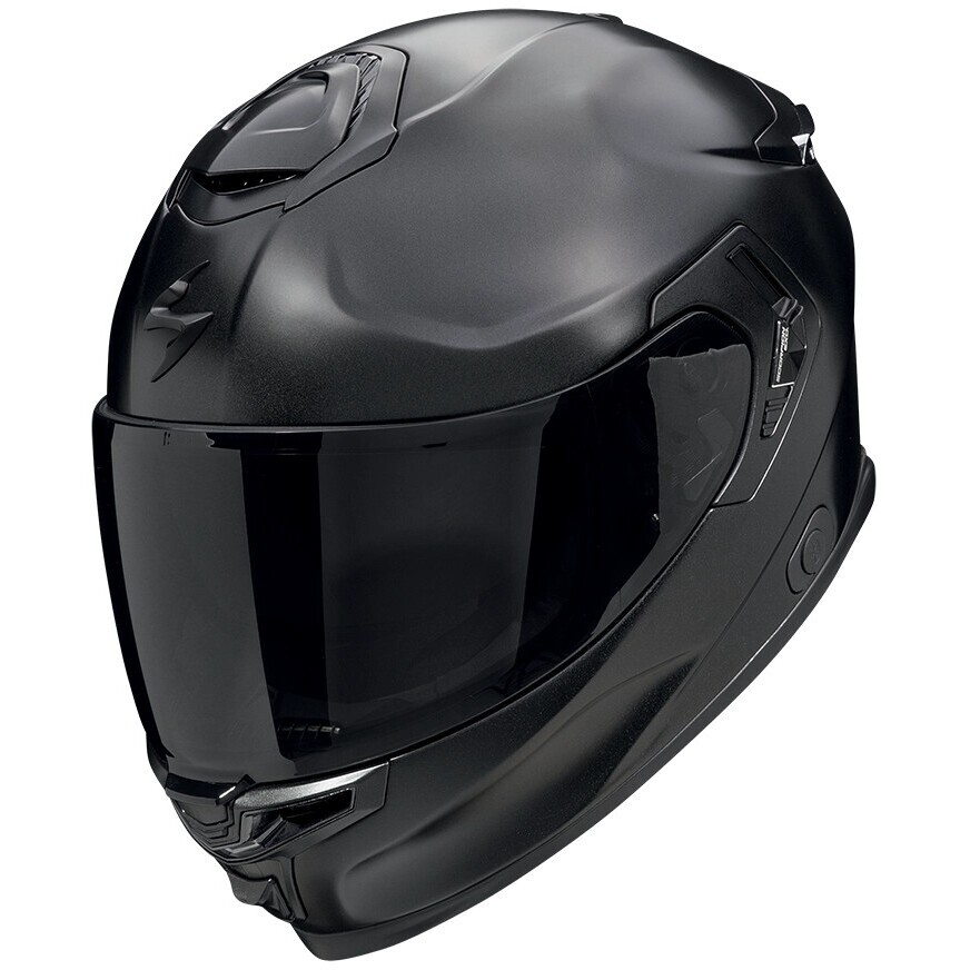 Casque intégral moto Scorpion EXO-GT SP AIR CARBON SOLID, noir nacré, noir mat