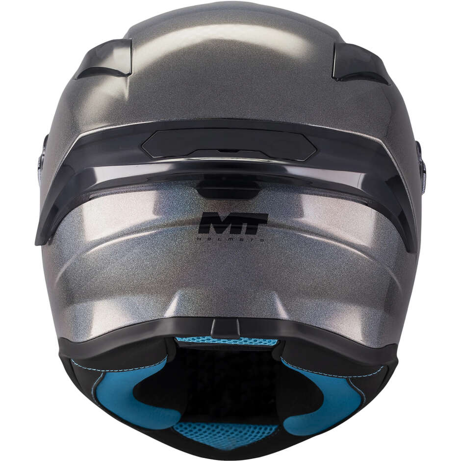 Casque intégral MT Helmets TARGO S SPECIAL PURE T2, gris brillant