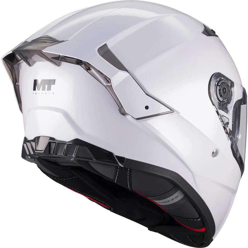 Casque intégral MT Helmets THUNDER 4 R SV PURE A0 Blanc brillant