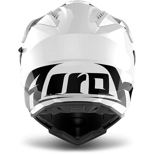Casque intégral ON-Off Moto Touring Airoh COMMANDER Couleur Blanc brillant