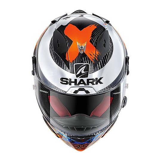 Casque intégral Racing Moto Shark RACE-R PRO Carbon Replica Lorenzo 2019