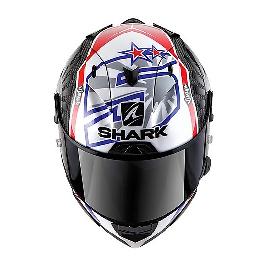 Casque intégral Racing Moto Shark RACE-R PRO Carbon Replica Zarco GP France 2019