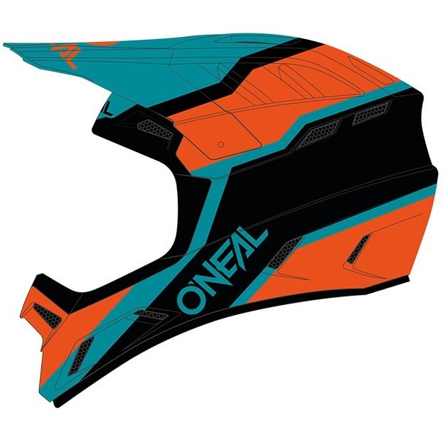 Casque Intégral Vélo Mtb eBike Oneal Backflip Neon Noir Orange