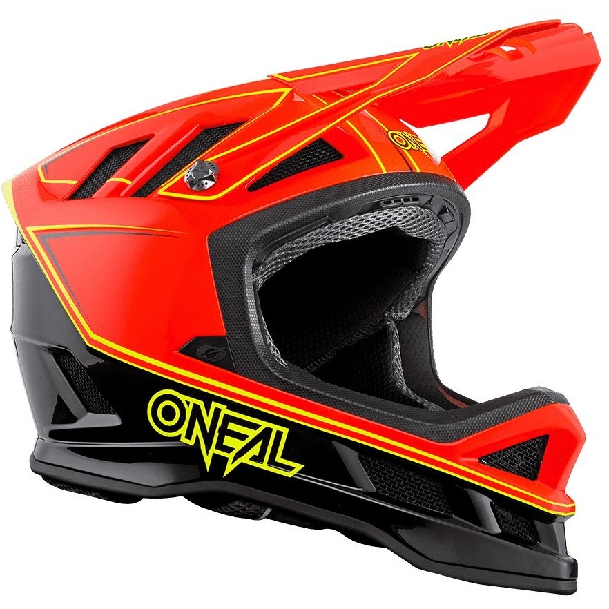 Casque Intégral Vélo Mtb eBike Oneal Blade Charger Noir Rouge