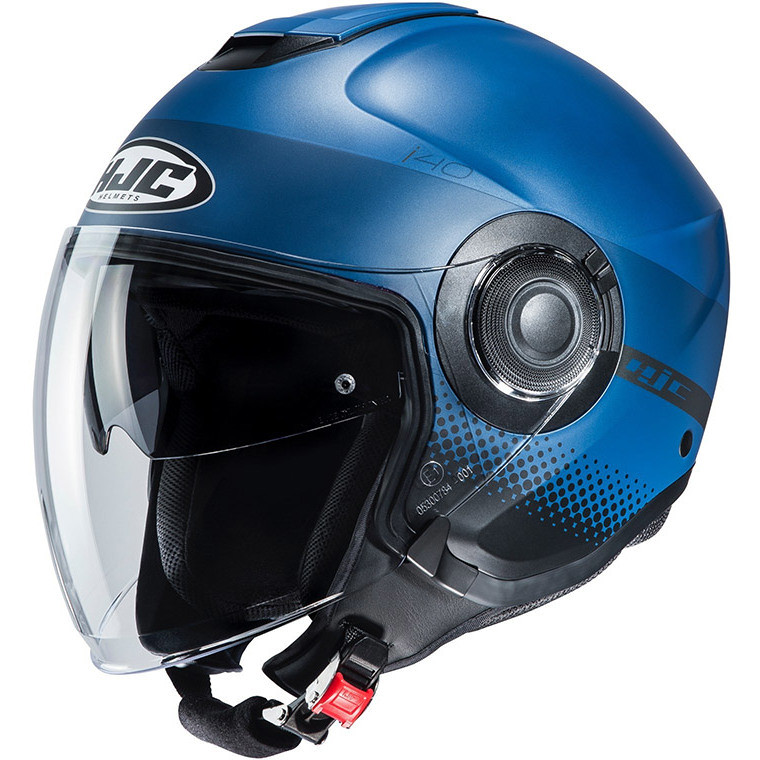 Casque Vespa Noir Casque Moto Scooter Jet Double Visiere Pare-Soleil ECE 22 Bleu XS Casque De Scooter
