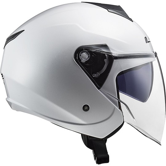 Casque Jet Ls2 Double Visor Ls2 OF573 TWISTER 2 Solid White