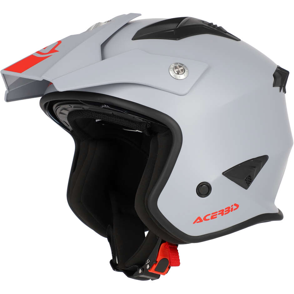 Casque Jet Moto Acerbis Aria 2206 Gris Clair