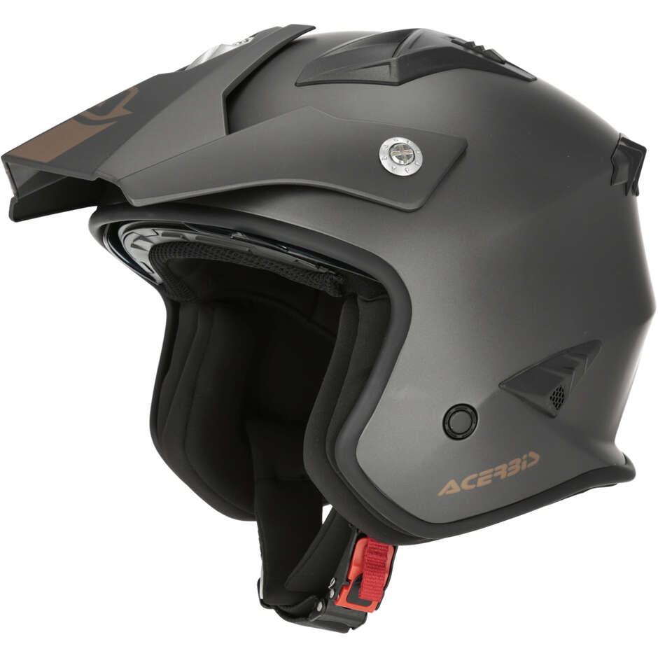 Casque jet moto Acerbis ARIA 2206 gris foncé