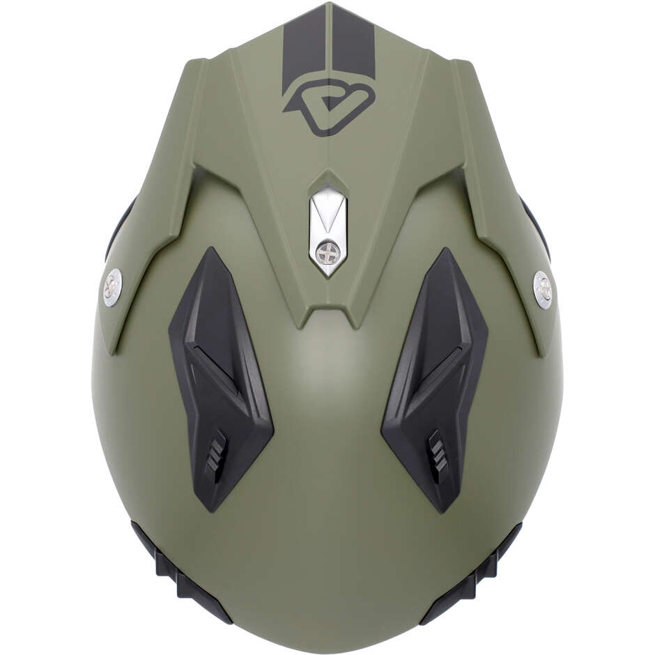 Casque Jet Moto Acerbis Aria 2206 Vert Militaire