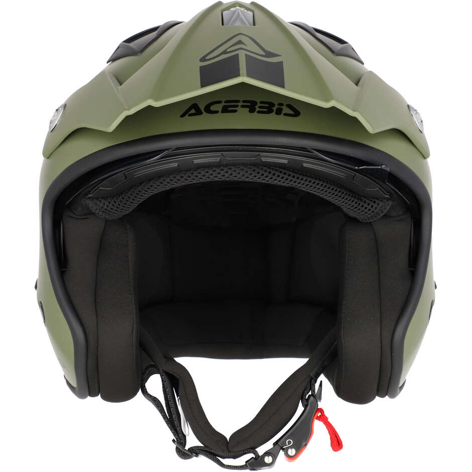 Casque Jet Moto Acerbis Aria 2206 Vert Militaire