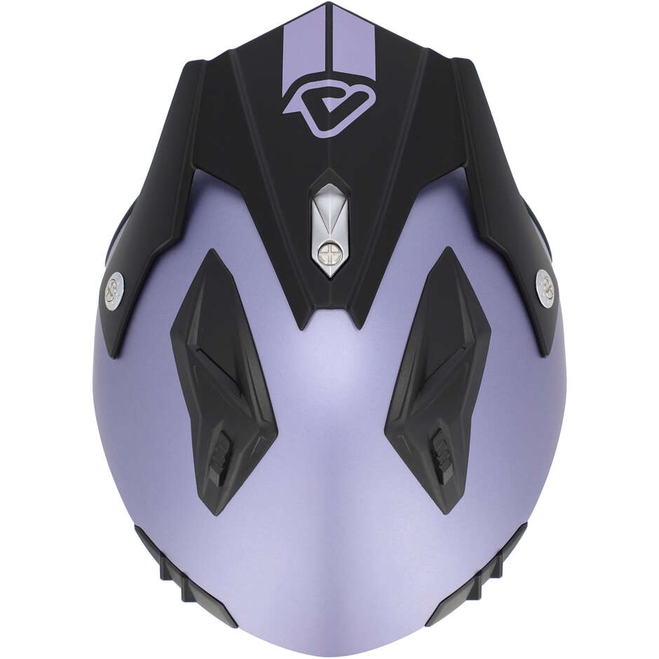 Casque Jet Moto Acerbis ARIA 2206 Violet Métallisé