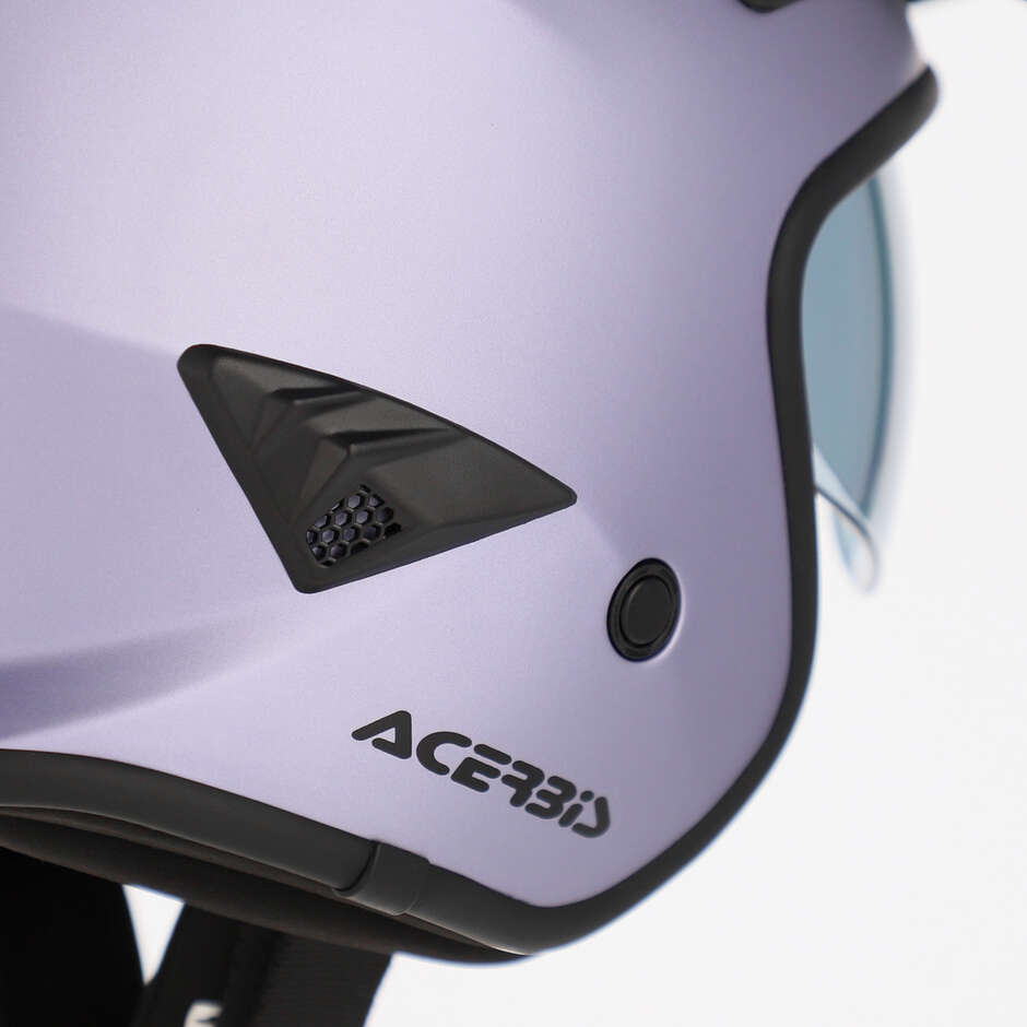 Casque Jet Moto Acerbis ARIA 2206 Violet Métallisé