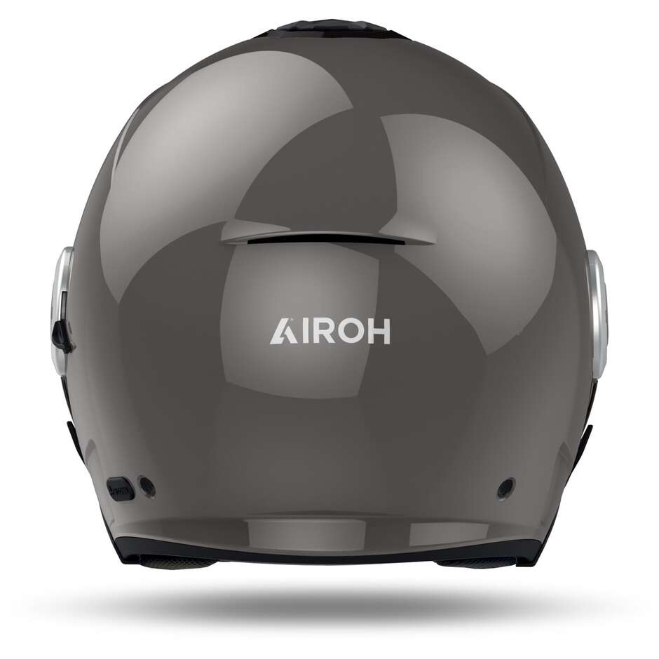 Casque Jet Moto Airoh HELYOS COLOR Gris Foncé Brillant