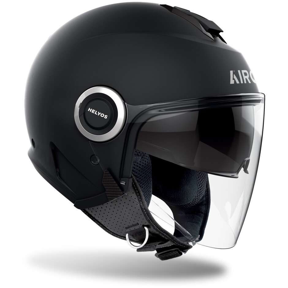 Casque Jet Moto Airoh HELYOS COLOR Noir Mat