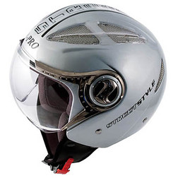 Casque Moto Jet A-pro Avio Demi Visier Blanc XS - ECE 22-06 - Anti-Scratch