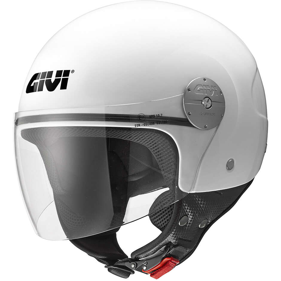 Casque Jet Moto Givi 10.7 Evo Blanc Brillant