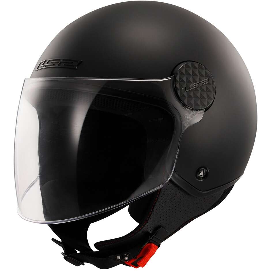 Casque Jet Moto Jet Ls2 OF558 SPHERE LUX 2 SOLID Noir Mat