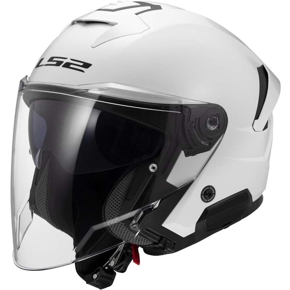 Casque Jet Moto LS2 OF618 VERSO II SOLID Blanc