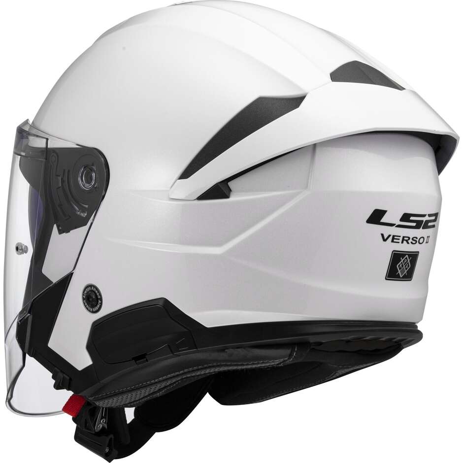 Casque Jet Moto LS2 OF618 VERSO II SOLID Blanc