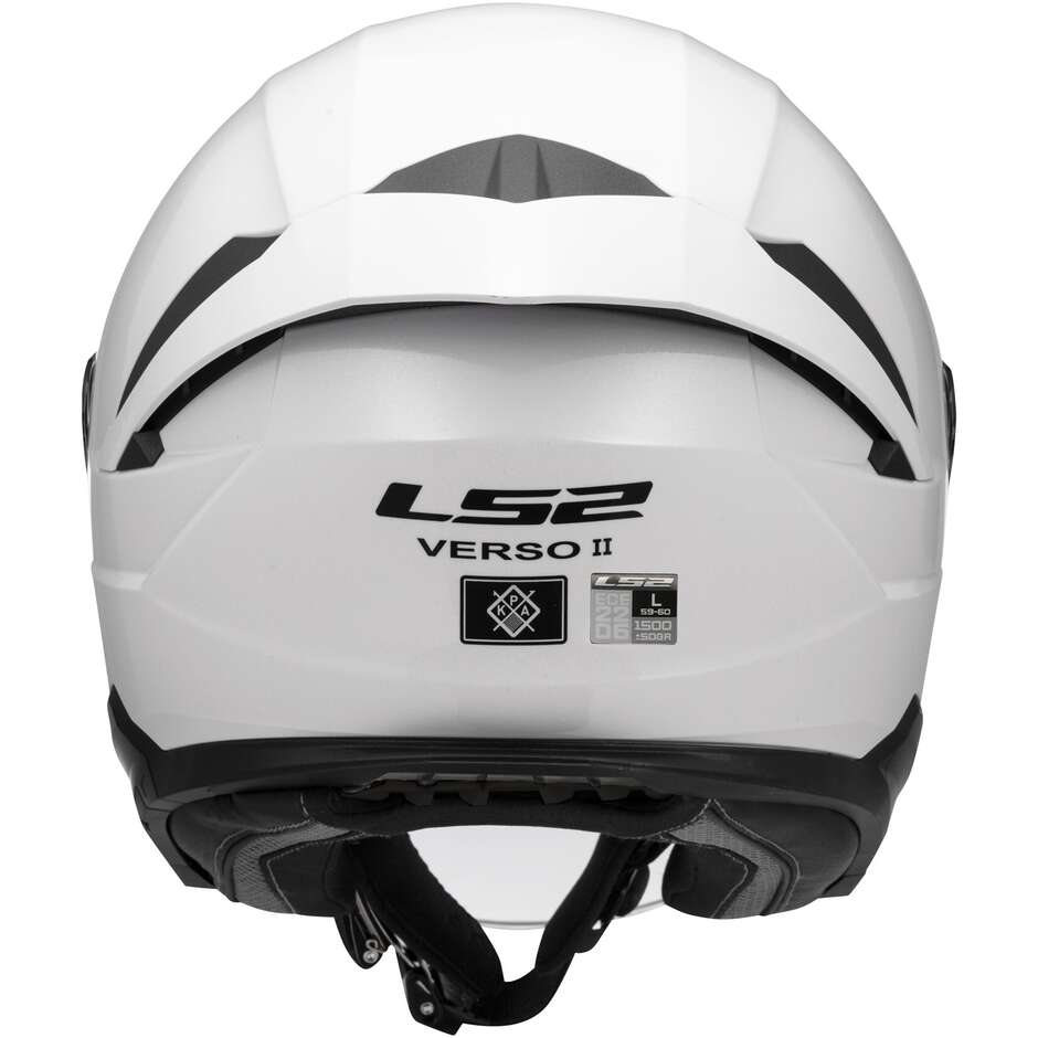Casque Jet Moto LS2 OF618 VERSO II SOLID Blanc