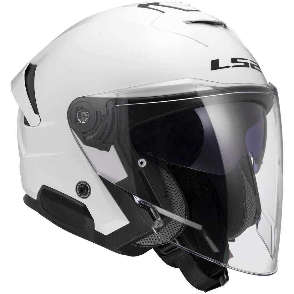 Casque Jet Moto LS2 OF618 VERSO II SOLID Blanc