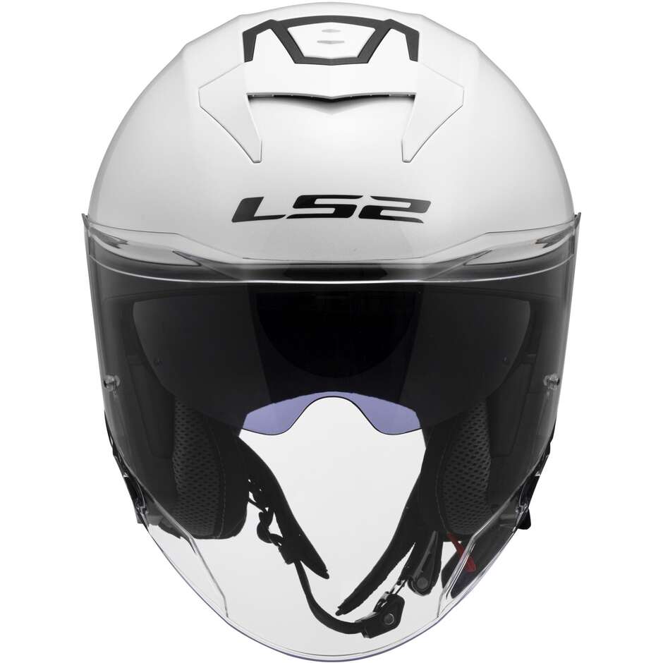Casque Jet Moto LS2 OF618 VERSO II SOLID Blanc