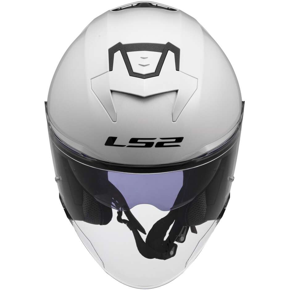 Casque Jet Moto LS2 OF618 VERSO II SOLID Blanc