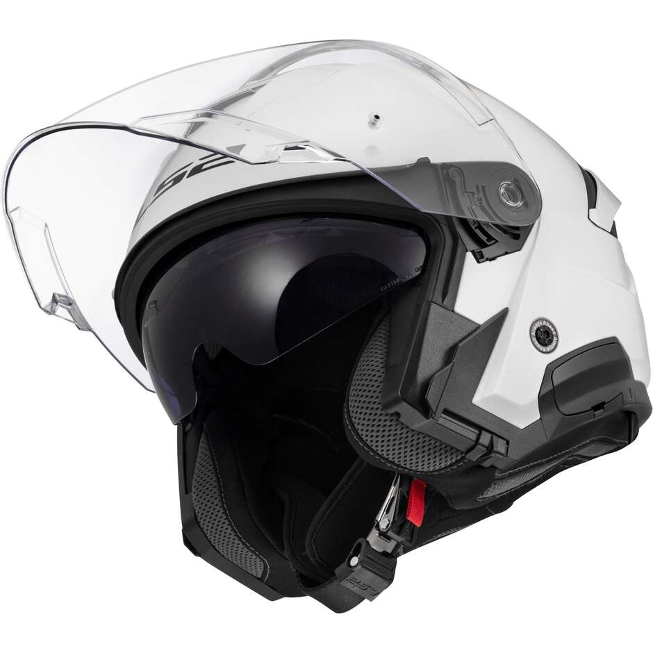 Casque Jet Moto LS2 OF618 VERSO II SOLID Blanc