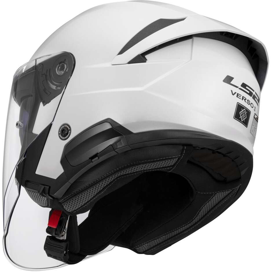 Casque Jet Moto LS2 OF618 VERSO II SOLID Blanc