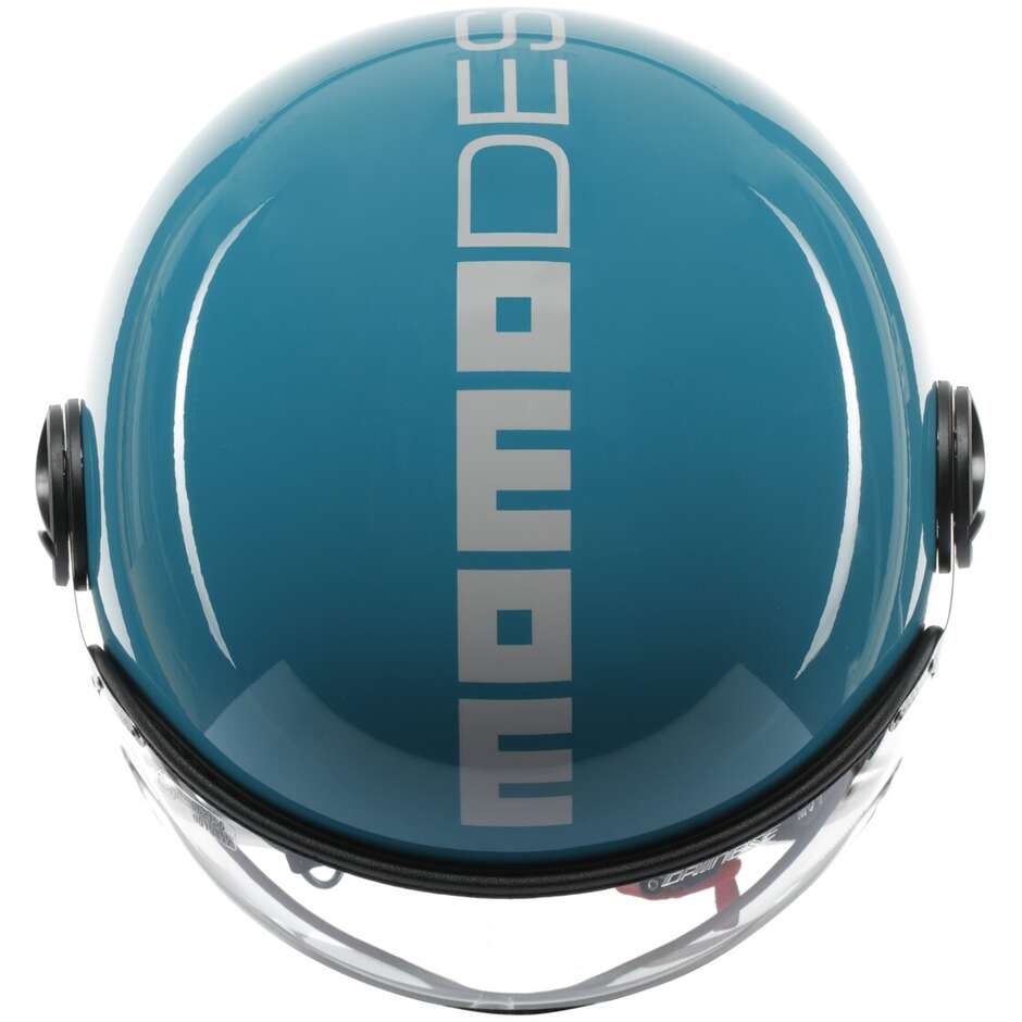 Casque Jet Moto Momo Design FGTR CLASSIC Candy Lake Bleu Blanc