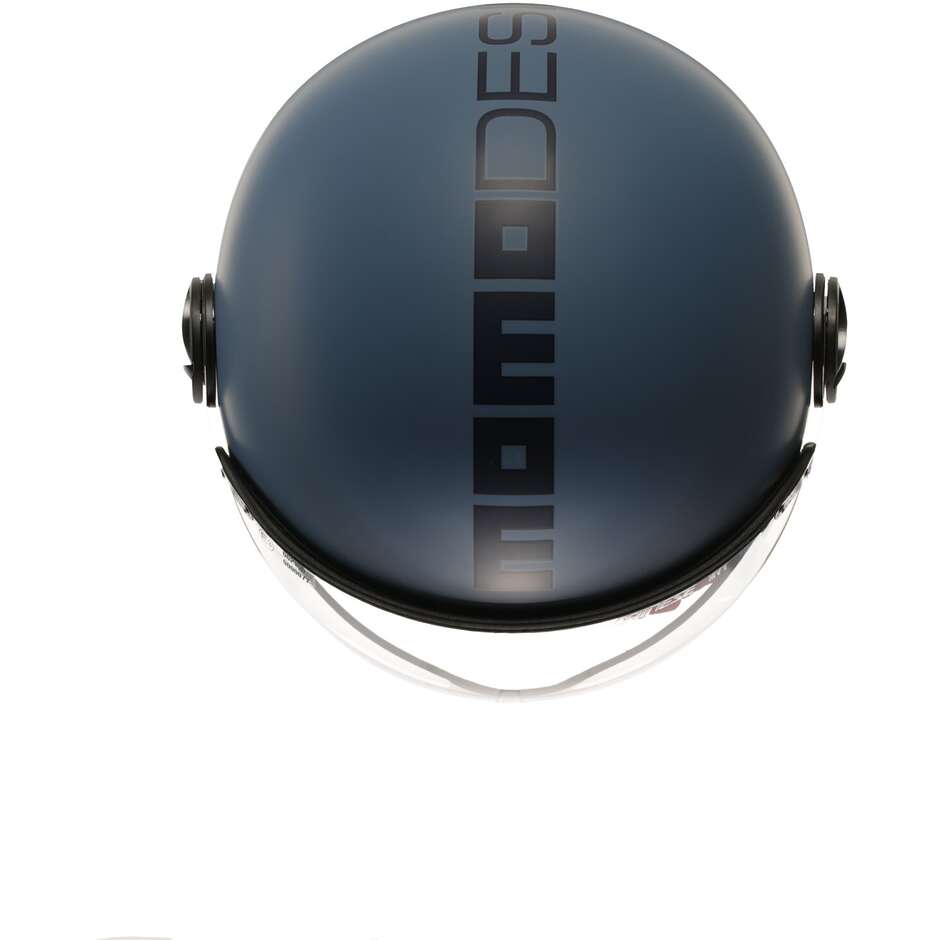 Casque Jet Moto Momo Design FGTR CLASSIC Mono Dusty Bleu Mat
