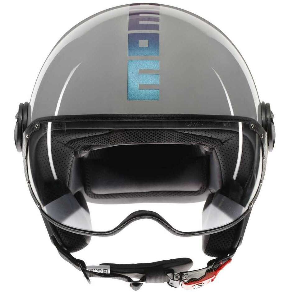 Casque Jet Moto Momo Design FGTR CLASSIC Mono Flip Bleu Fuchsia