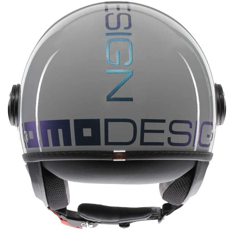 Casque Jet Moto Momo Design FGTR CLASSIC Mono Flip Bleu Fuchsia