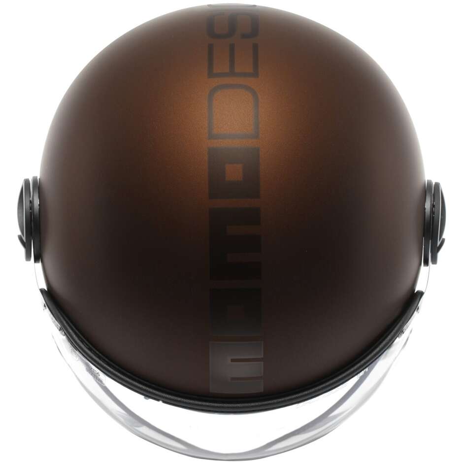 Casque Jet Moto Momo Design FGTR EVO Mono Espresso Noir Mat
