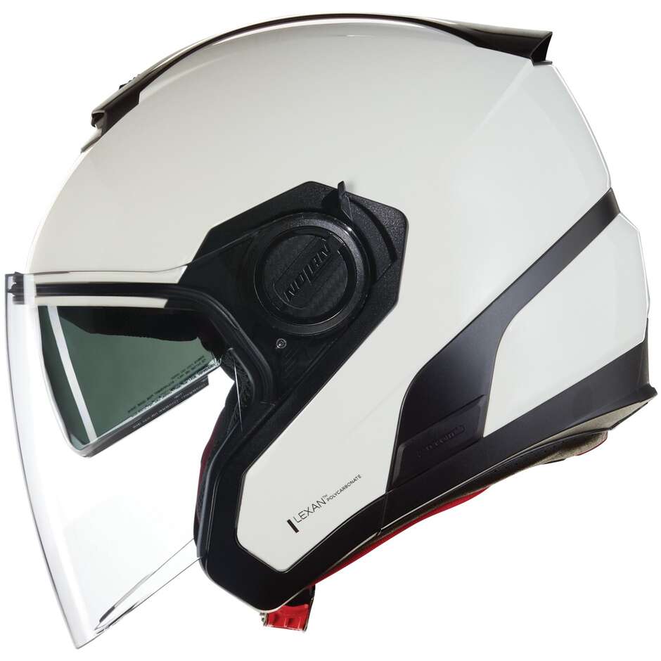 Casque Jet Moto Nolan N40-5 06 CLASSIC 305 Blanc Métal