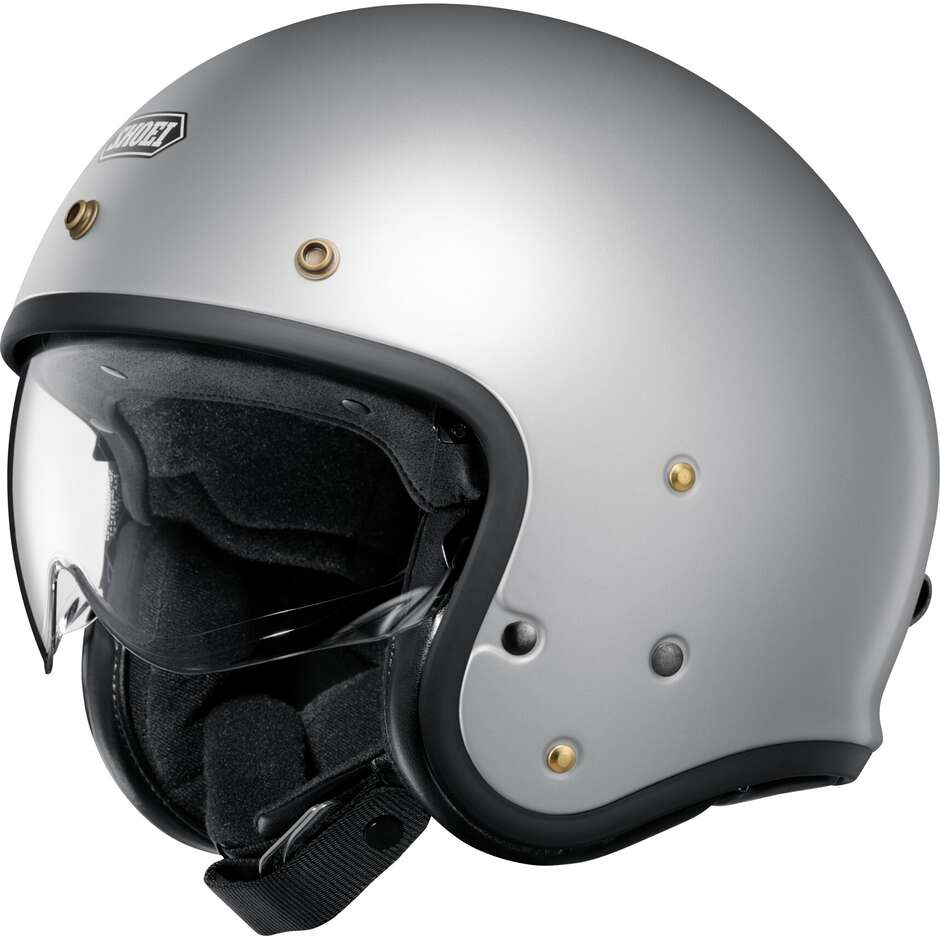 Casque jet moto Shoei J.O2 argent mat