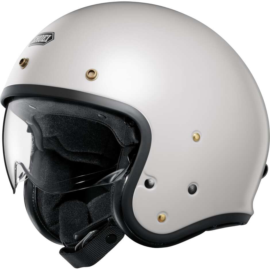 Shoei J.O2 Off White Motorcycle Jet Helmet