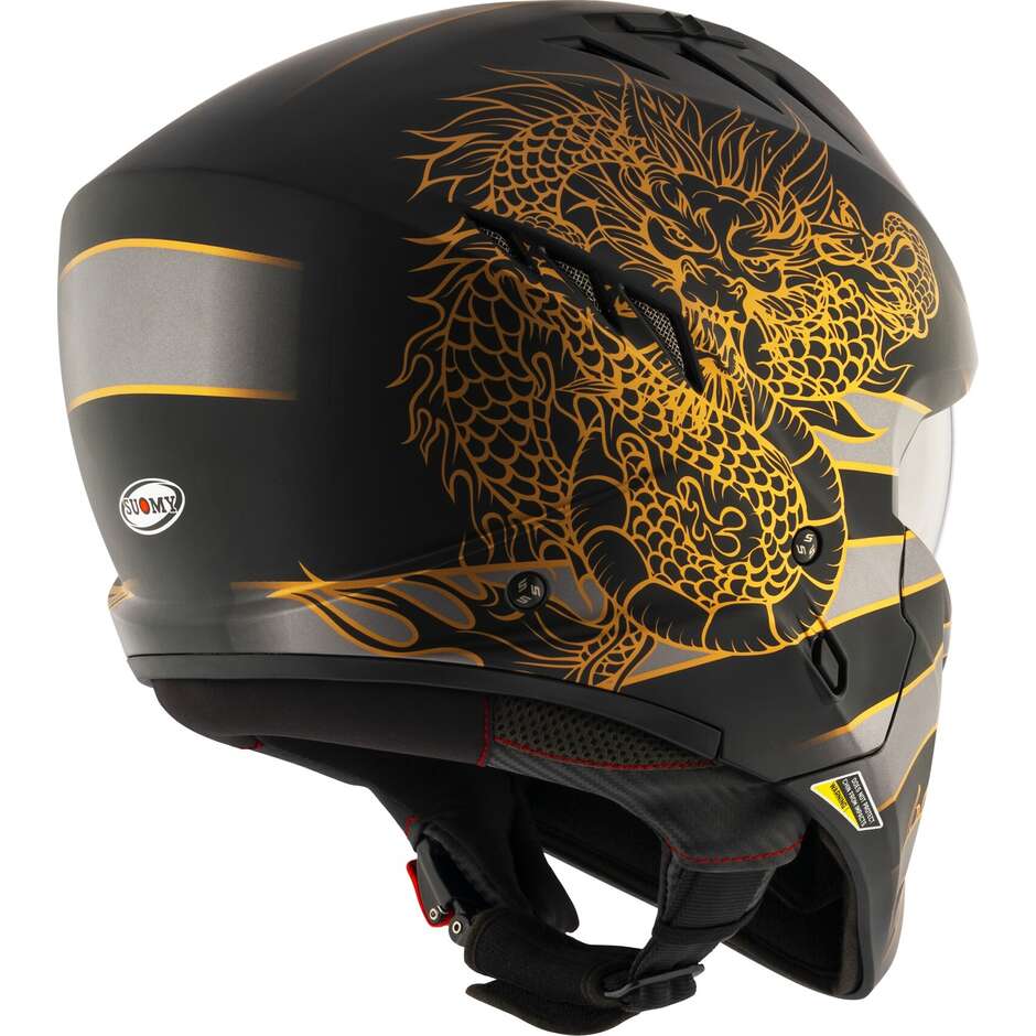 Casque Jet Moto Suomy ARMOR DRAGON Gris Mat