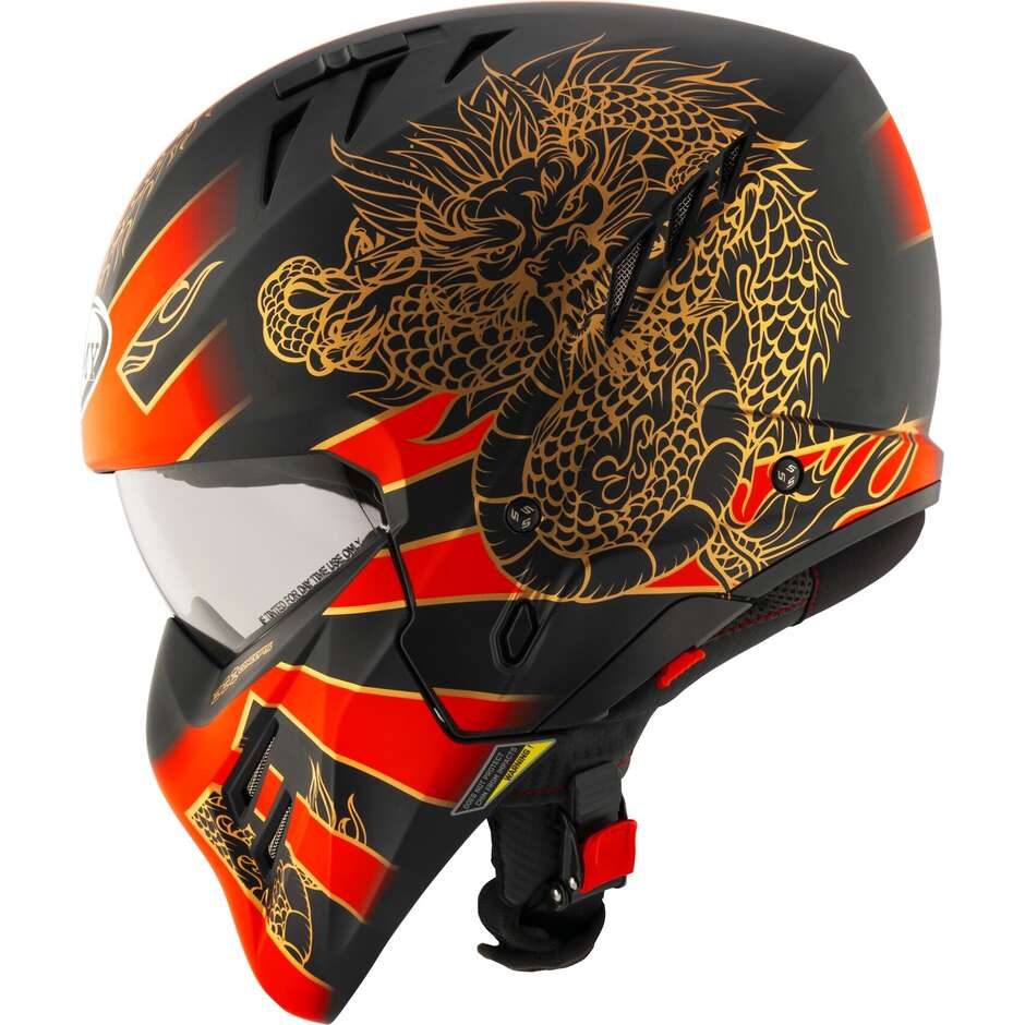Casque Jet Moto Suomy ARMOR DRAGON Rouge Mat