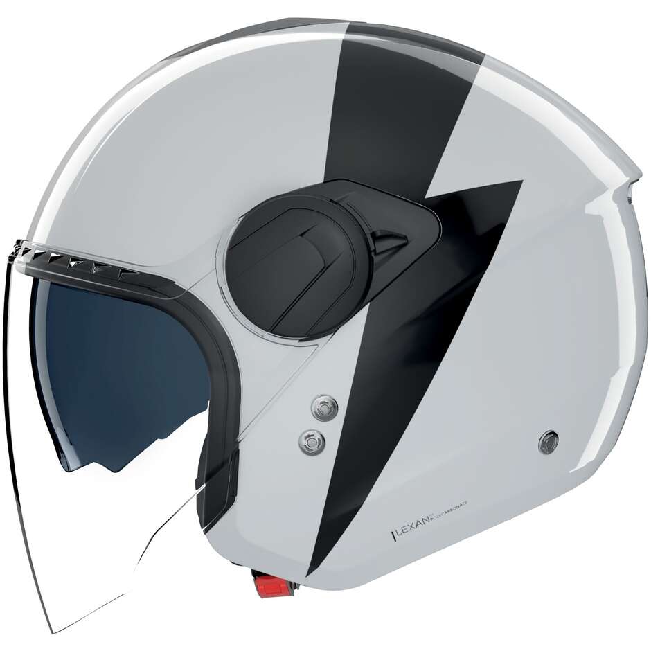 Casque jet Nolan N20-2 VISOR IMPETO 345 noir nacré brillant