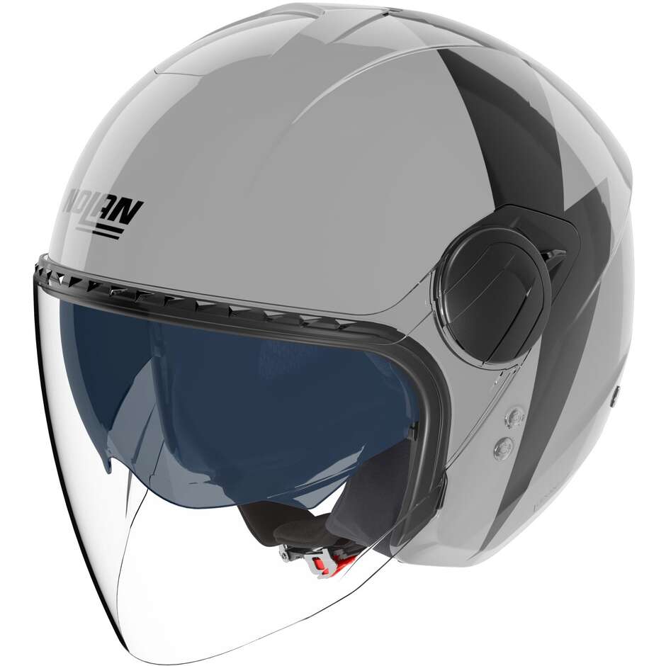 Casque jet Nolan N20-2 VISOR IMPETO 345 noir nacré brillant