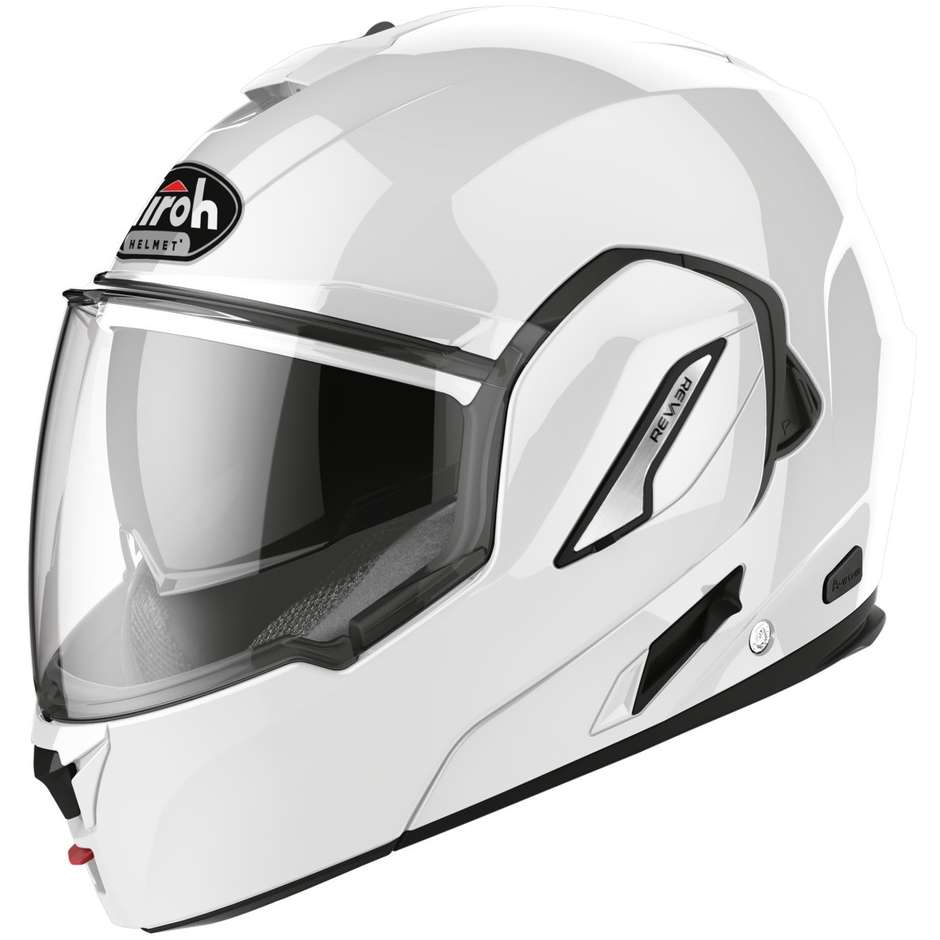 Casque modulable Flip UP Motorcycle Airoh REV 19 COLOR Glossy White