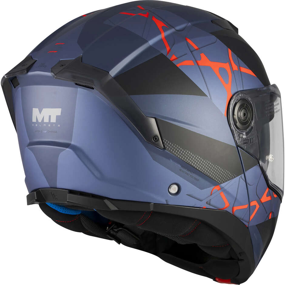 Casque modulable MT Helmets ATOM 2 SV CHANGE C17, multicolore mat