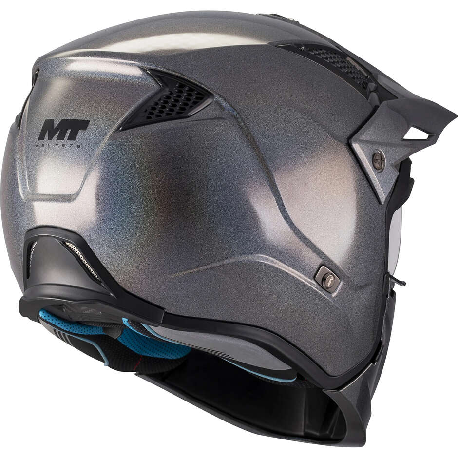 Casque modulable MT Helmets STREETFIGHTER SV S SPECIAL PURE T2, gris brillant