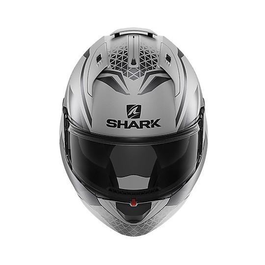 Casque Modulaire Chin Pliant Moto Shark EVO ES Yari Mat Silver Anthracite Matt Black